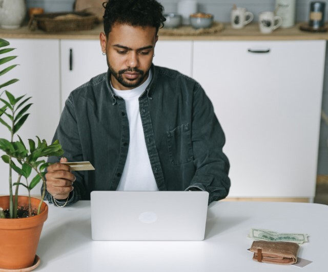 Image of person on laptop