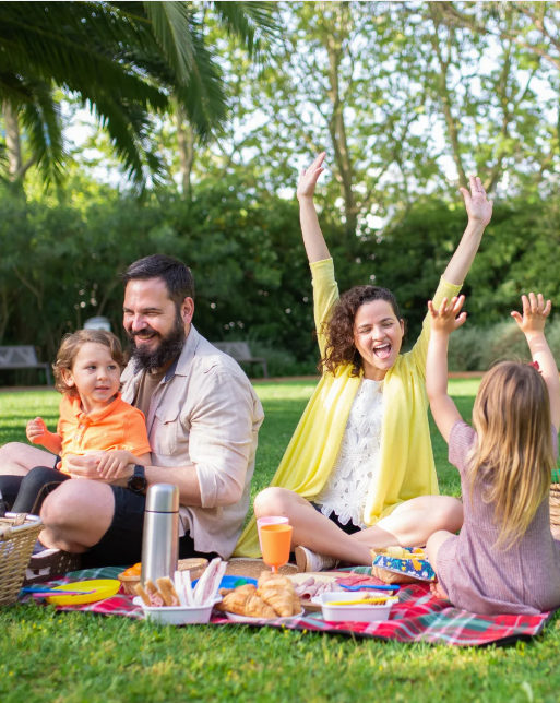 Family having picnic Family having picnic